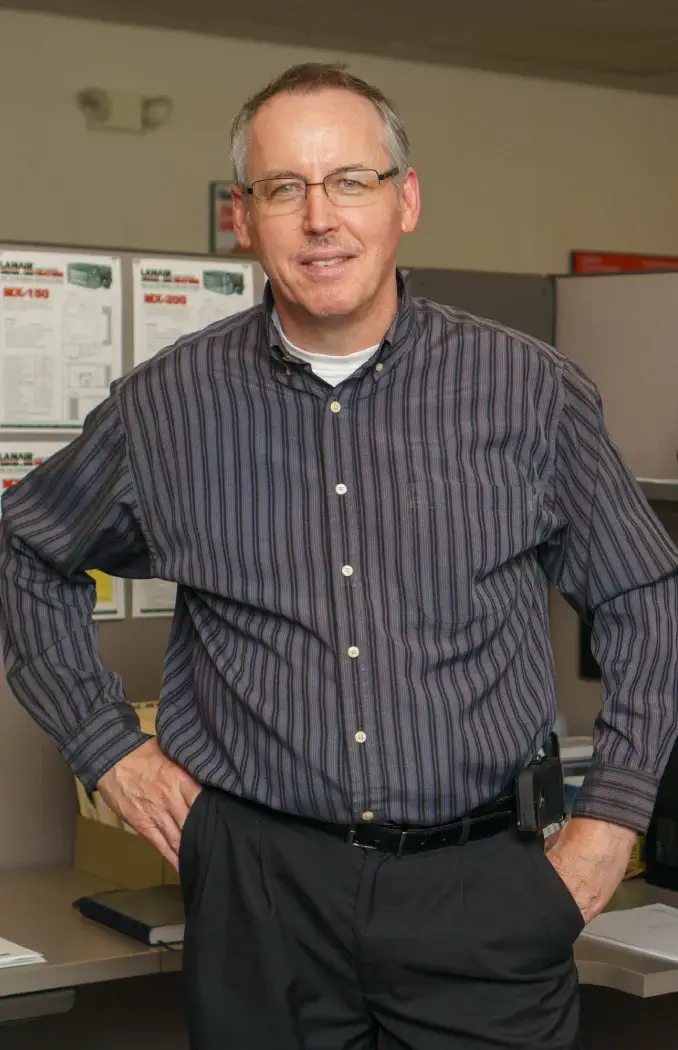 office employee poses